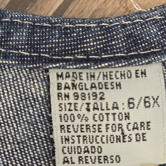 Girls Denim Jean Dress Jumper Skirt Lot Mixed Vintage To Modern Size 3T - 6X - Picture 9 of 16